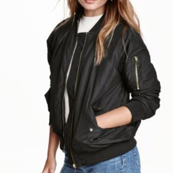 H&M Oversized Bomber Jacket - Picture 2 of 6